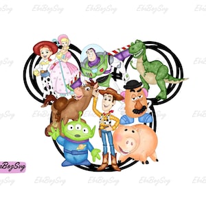 Watercolor Toy Story Characters Png, Mouse Ears Png, Toy Story Clipart, Toy Story Cricut Png, Vacay Mode Png, Only Png