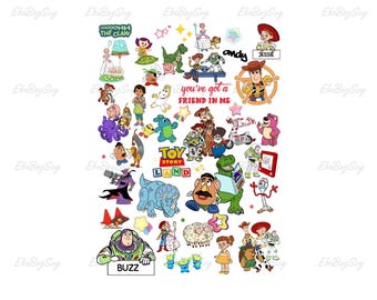 Toy Story Characters Png, You've Got a In Friend Me Png, Toy Story Clipart, Toy Story Png, Vacay Mode Png, Family Trip Png, Instant Download
