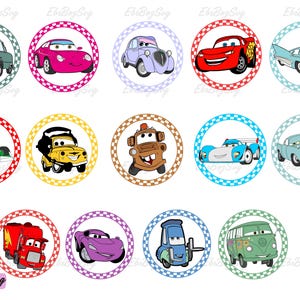 Aquarell Autos Png-Bundle, Autos Clipart, Autos Cricut Png, Lightning Mcqueen Png, Layered Designs für Cricut, Instant Download