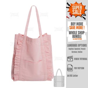 Pink Ruffle Tote - Etsy