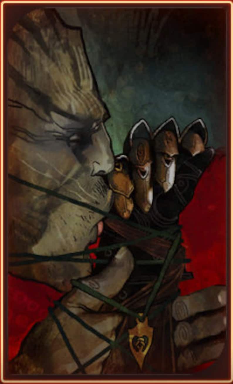 Iron Bull's Kadan Dragon Tooth Dragon Age Inquisition Etsy