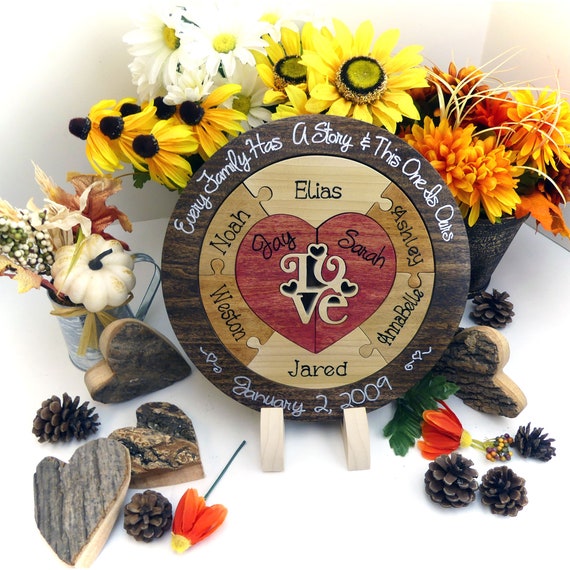 Family Custom Designed Unity Puzzle Wedding Unity Ceremony Alternative Forever Family Adoption Gift Unity Ideas Blended Family Wedding
