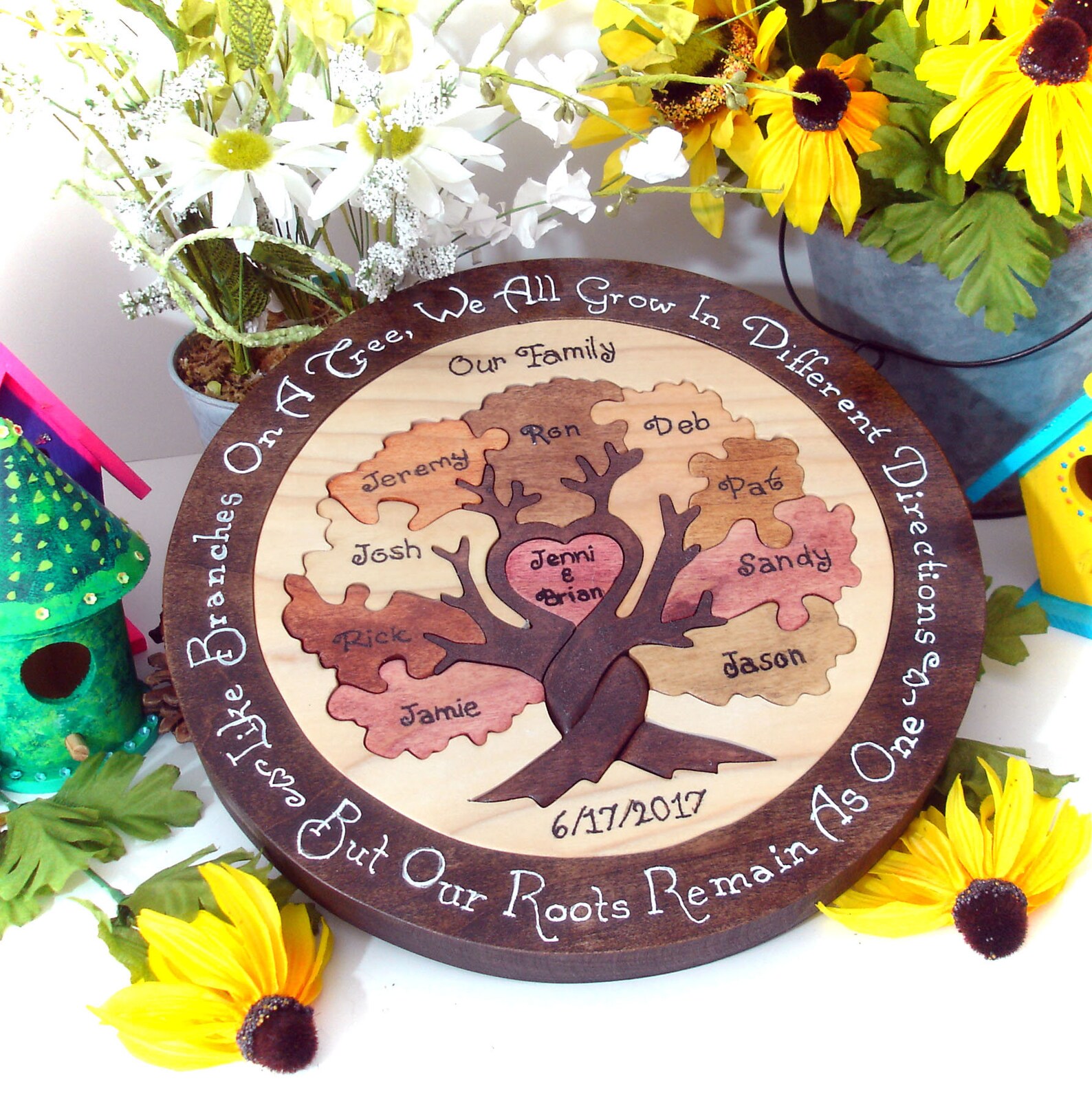 Family Tree Custom Designed Unity Puzzle ® Wedding Puzzle | Etsy