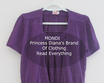 Princess Diana MONDI Clothing Label- Ladies Skirt/Top, West Germany, -Princess Diana Wore This Label- Read Everything---DurhamDeals CANADA