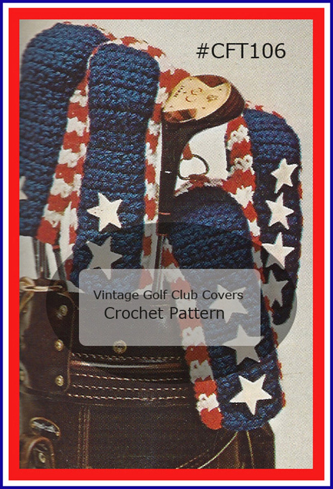 Golf Club Covers Crochet Pattern Patriotic Golf Club Covers Crochet ...