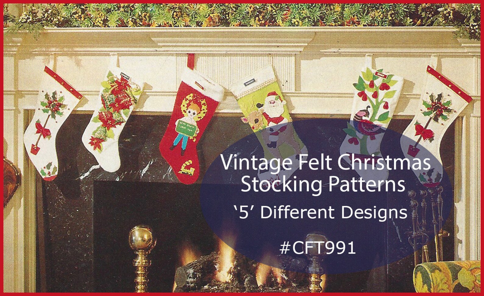 Felt Christmas Stockings Pattern Vintage Felt Stockings for Etsy