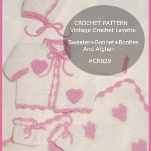 Baby Crochet Little Girls Dress With Cardigan Toddler Dress Crochet Pattern Size 06-18 Months CRB5-PDF And Available Mailed DurhamDeals image 4