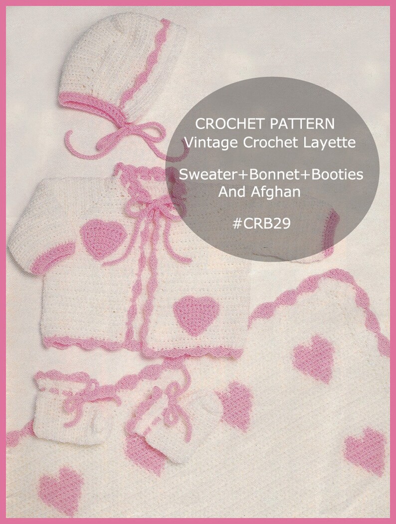 Baby Crochet Little Girls Dress With Cardigan Toddler Dress Crochet Pattern Size 06-18 Months CRB5-PDF And Available Mailed DurhamDeals image 4