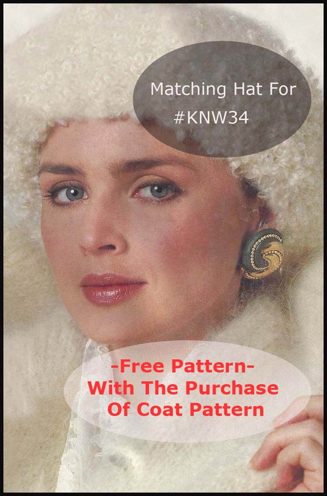 Mohair Coat Knitting Pattern KNW34 PDF Instant Downloadhard Etsy