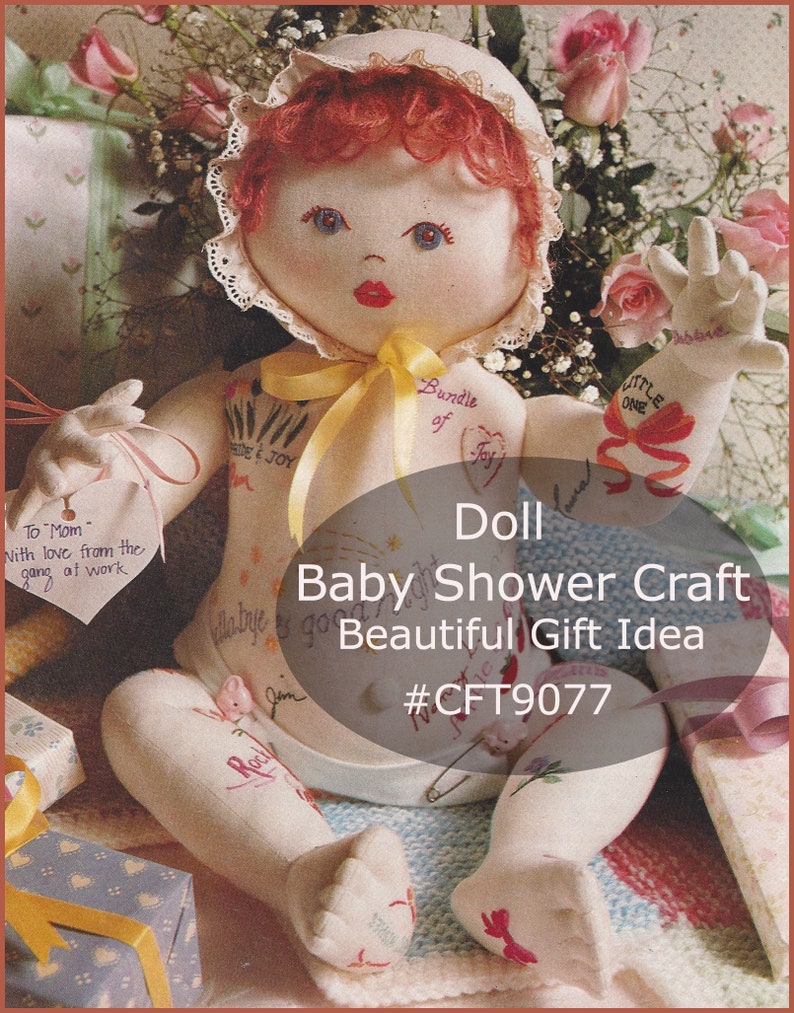 Baby Shower Giftdoll Making Pattern Baby Shower Gift Etsy
