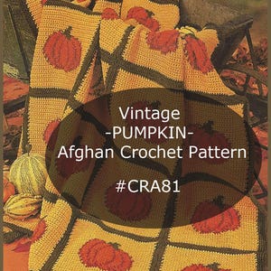 Pumpkin Afghan Crochet Pattern Pumpkin Crochet Pattern Afghan With Pumpkins Crochet Pattern PDF File#CRA81 Mailed Copy Available DurhamDeals