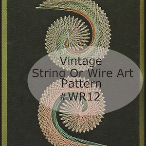 Wire String Art, Or USE Wire, Art Pattern, COMMAS Wall Art Pattern Dates 70&#39;s ---Images 3-5 Are Available, Inquire!! DurhamDeals