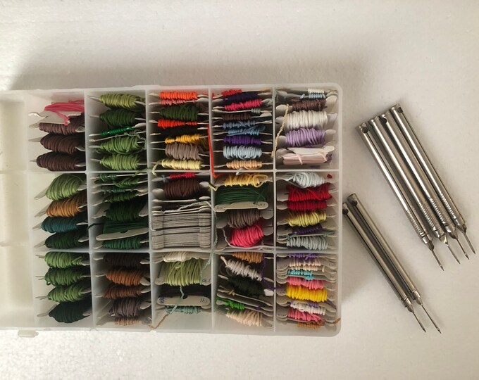 Japanese Bunka Lot/bunka Embroidery Threads/tokyo Embroidery Needles