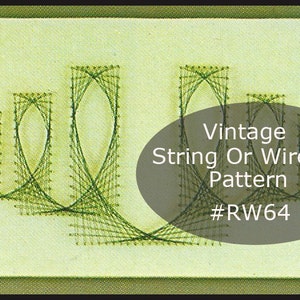 Wire String Art Pattern Use Wire Or String BRIDGE Wall Art Pattern Dates 70's ---Mailed Copy Available Only:DurhamDeals