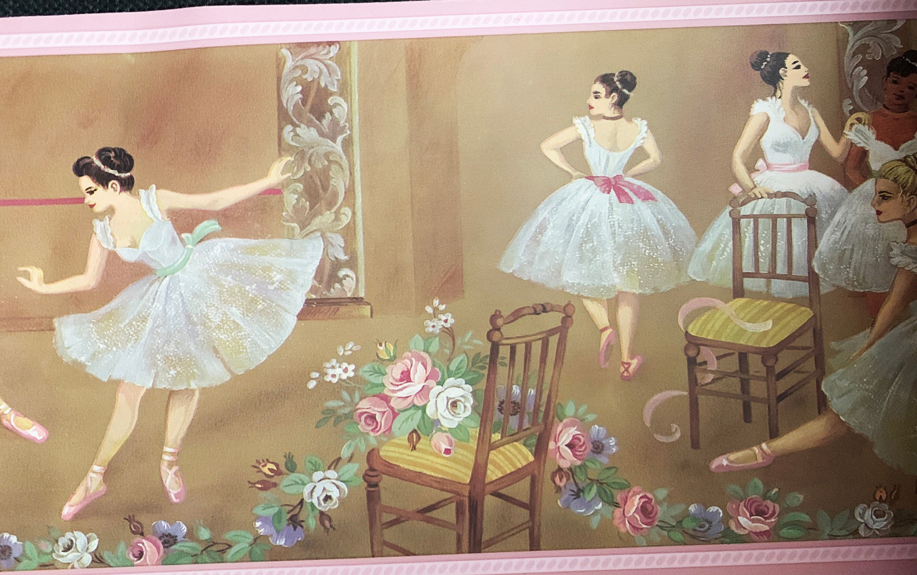 Girly Girl Wallpaper Borders Self Adhesive Wallpaper Border Flowers - View #11