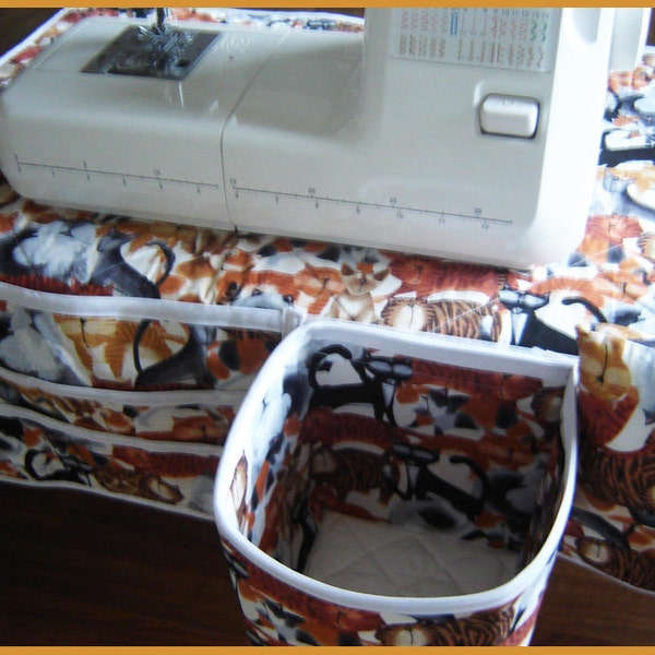 Sewing Machine Mat, Sewing Organizer,Sewing Garbage Catch All,Pin Cushion Too! #SW755 Pdf File--Mailed Available--DurhamDeals