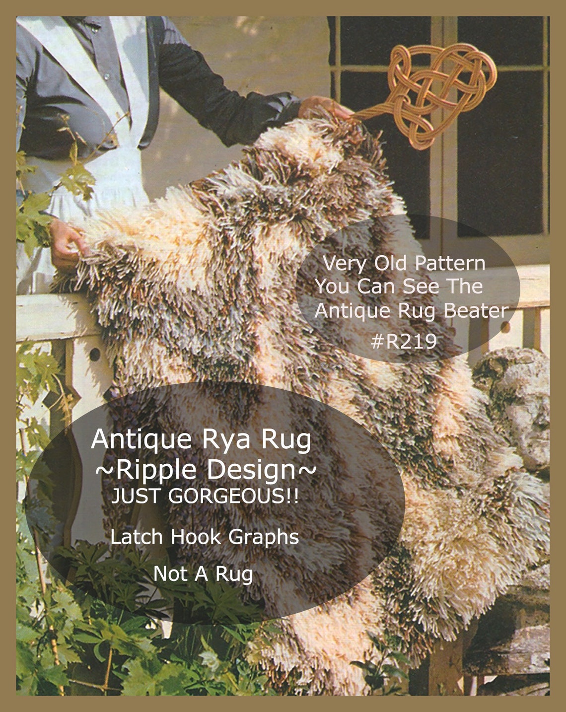 Etsy Rya Rug Kits Vintage Rya Rug, Rya Latch Hook Pattern, Diamond Design Rya Rug Pattern ...