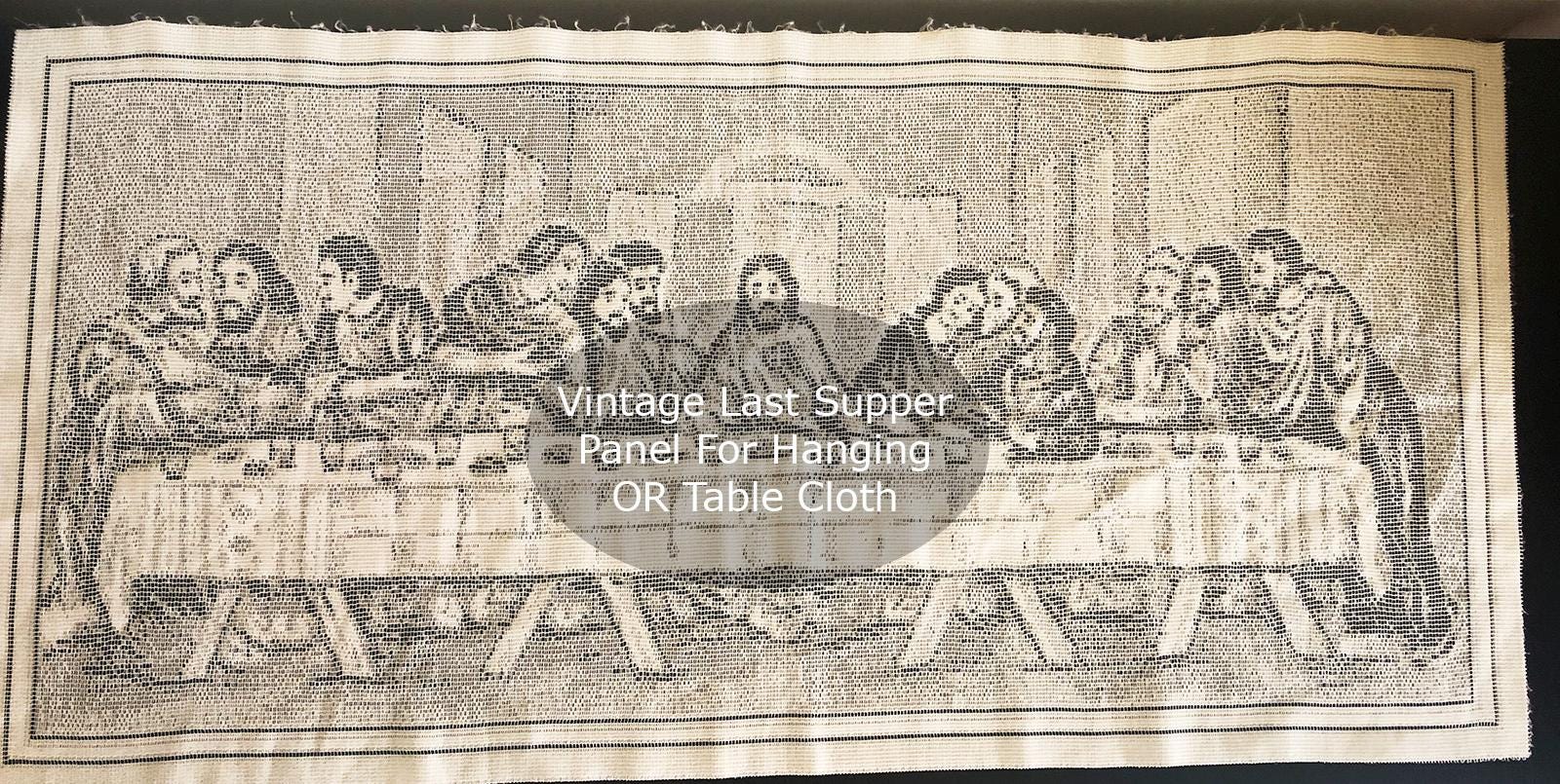 Last Supper Filet Crochet Wall Pattern--the Last Supper Wall Panel