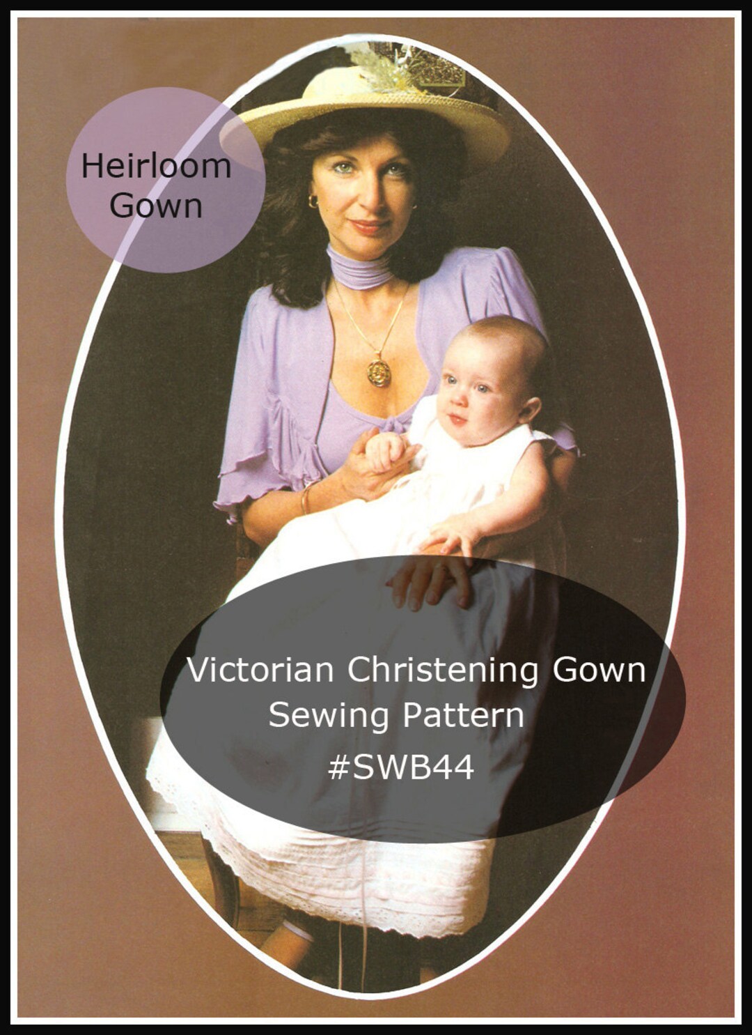 Victorian Christening Gown, Heirloom Sewing Pattern, Vintage Gown,lots