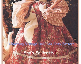 Tea Cozy Sewing Pattern Cosy TEA Cozy Sewing Pattern PATTERN Lady Tea Cozy Great 4 Scraps PDF DurhamDeals
