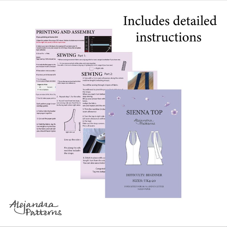 Beginner Multi-Style Convertible Top Sewing Pattern (PDF Digital Download) image 4
