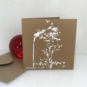 Quadratische Klappkarte Flora, Einzelstück, Kunstkarte, Grußkarte, Faltkarte, mit Umschlag, Acryl, naturelove, handgemacht von artrosarot