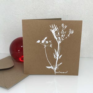 Klappkarte Flora, 15x15cm Einzelstück, Kunstkarte, Grußkarte, Faltkarte, mit Umschlag, Acryl, naturelove, handgemacht von artrosarot