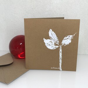 Klappkarte Flora, 15x15cm Einzelstück, Kunstkarte, Grußkarte, Faltkarte, mit Umschlag, Acryl, naturelove, handgemacht von artrosarot