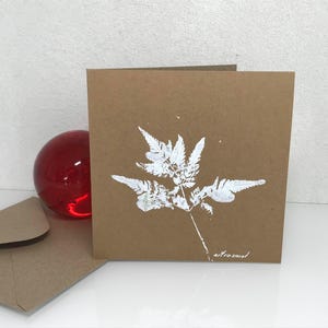 Quadratische Klappkarte Flora, Einzelstück, Kunstkarte, Grußkarte, Faltkarte, mit Umschlag, Acryl, naturelove, handgemacht von artrosarot