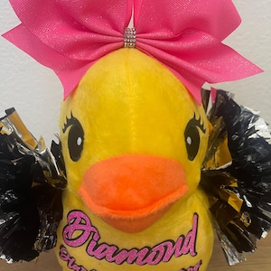 Cheerleading Lucky Ducks | Anpassade cheerleading-presenter | Lycka till-present till cheerleader | Idé för lagavslöjande | Present till cheerleading-tävling | Personlig bild 10
