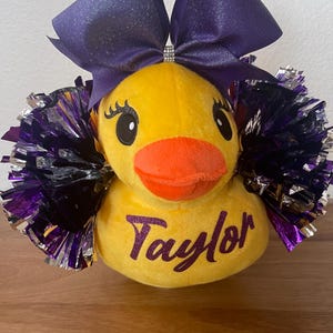 Cheerleading Lucky Ducks | Custom Cheer Team Gifts | Cheerleader Good Luck Gift | Team Reveal Idea | Cheer Competition Gift | Personalized