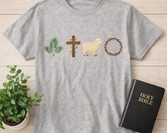 Zmartwychwstanie Wielkanoc Chrześcijaństwo Dewocjonalia Symbolika Pisma Świętego Ofiara Ukrzyżowanie Koronacja Ciernie Palmy Wierni Wierzący Koszulka