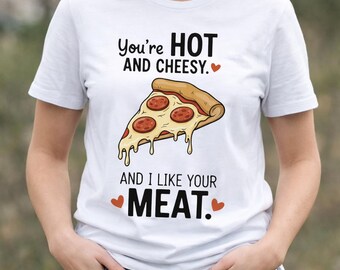 Gorąca serowa pizza pepperonowa, niegrzeczny sarkazm, gadżety, zabawna gastronomia, fanowski prezent walentynkowy, humorystyczny prezent