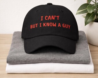 Nie mogę, ale znam faceta, haftowana czapka chrześcijańska