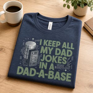 Pappaskämt databasskjorta cybersäkerhet informationsteknologi fars dag felsökning beräkningsprogrammering faderskap humor