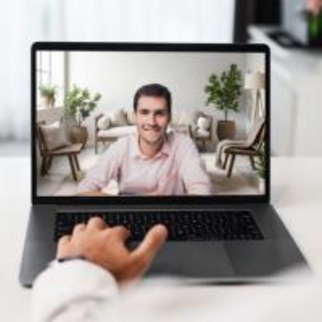 Virtual Background for Virtual Meetings, Modern Home Office Background ...