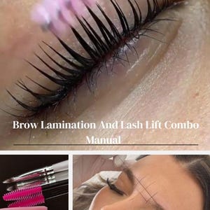 Editable Brow Lamination & Lash Lift Manual Set
