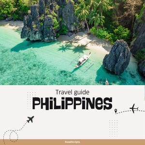 Guia de viagem digital, Filipinas, rota de viagem, planejador de férias, lista de tarefas, dicas de viagem, conselhos sobre férias, guia local, pontos turísticos, impressão