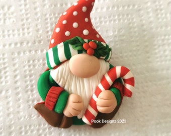 Christmas Gnome Brooch