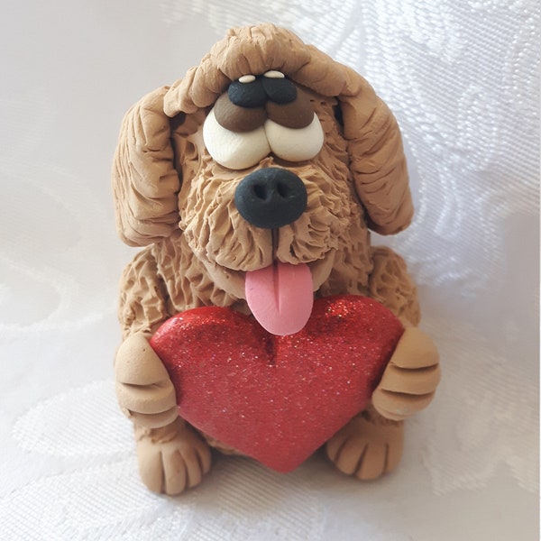 Lhasa Poo Figurine, Pook's L'il Lhasa Poo, Dog Cake Topper, Dog Figurine, Cake Topper, Pook Designz