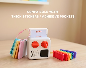 NUEVA VERSIÓN - Mini tarjeteros Yoto Player, almacenamiento reutilizable de tarjetas Yoto para viajes, regalo para niños, organizador de accesorios para exhibir tarjetas