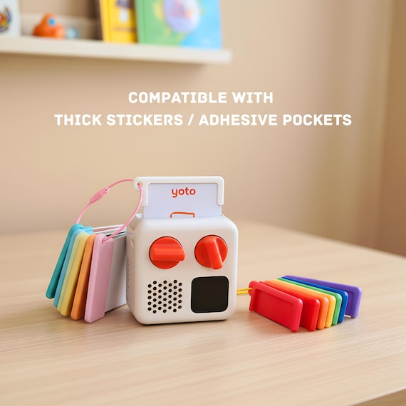NEW VERSION - Yoto Player Mini Card holders, Reusable Yoto Card Storage for Travel, accesories card display organizer