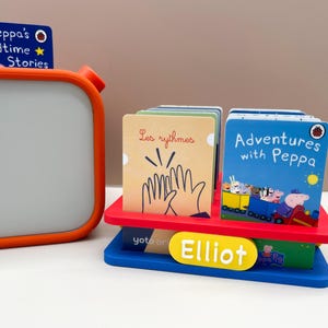 Präsentationsständer für Yoto Mini-Spielerkarten, Kartenaufbewahrung, mit personalisiertem Namen