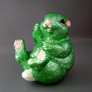 Easter Rabbit - Easter Bunny Figure - Bunny Figurine - Bunny, Rabbit - Easter Decoration - Easter Decor - Spring Decor - Springtime - Green