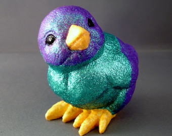 Color Block - Chick - Easter Chick - Easter Decor - Spring Decor - Chick Figurine - Blue - Purple - Easter Decoration - Springtime - Spring