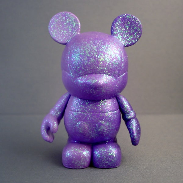 Purple - Ombre - Custom Vinylmation - Vinylmation - 3 inch Vinylmation - Purple Glitter - Ombre Mice - Disney Decor - Disney Figurine