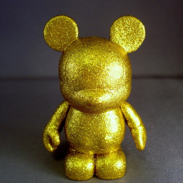 Citrine Yellow - Custom Vinylmation - Vinylmation - 3 inch Vinylmation - Yellow - Glitter - Gemstone Mice - Disney Decor - Disney Figurine