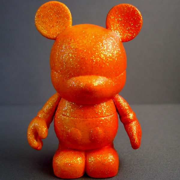 Orange - Ombre - Custom Vinylmation - Vinylmation - 3 inch Vinylmation - Orange Glitter - Ombre Mice - Disney Decor - Disney Figurine
