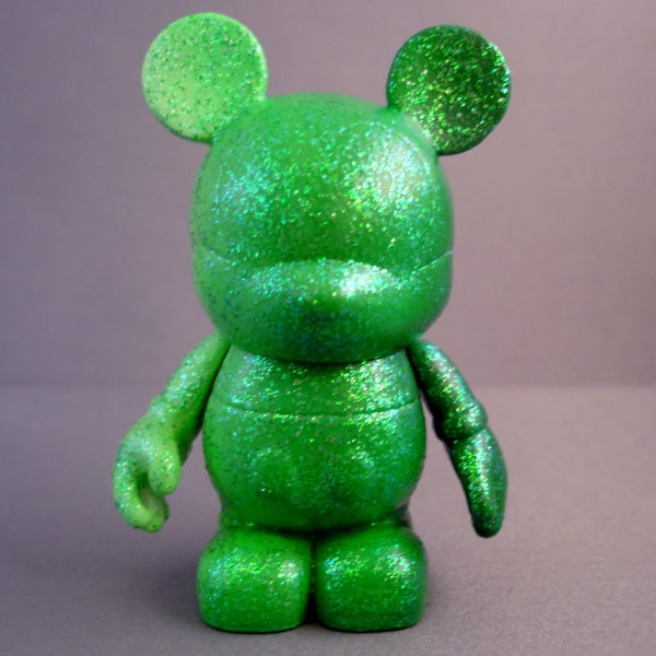 Green - Ombre - Custom Vinylmation - Vinylmation - 3 inch Vinylmation - Green Glitter - Ombre Mice - Disney Decor - Disney Figurine