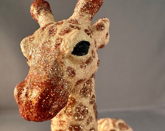 Glitter Menagerie Giraffe Ornament